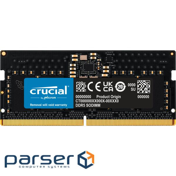 Модуль пам'яті CRUCIAL SO-DIMM DDR5 5200MHz 8GB (CT8G52C42S5)