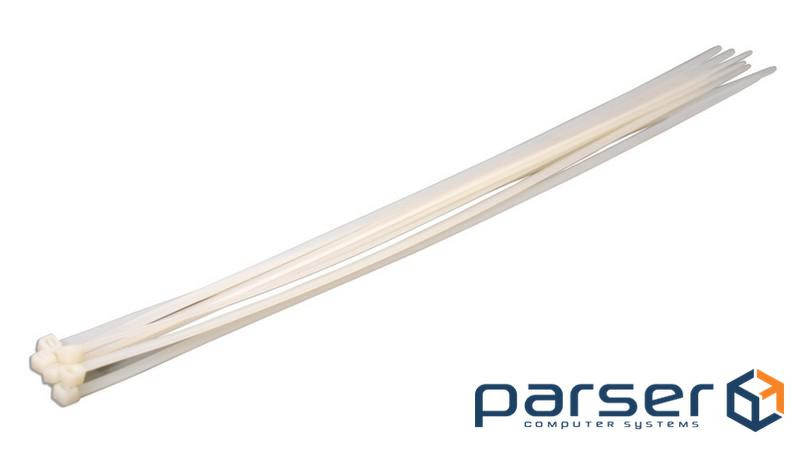 Стяжки для кабелю, 120 мм х 2.5 мм, 100 шт, білі , MasterTool (20-1803)