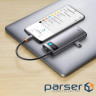 Концентратор Baseus Metal Gleam 4in1 USB-C (3xUSB-A+RJ45) Gray (WKWG070113)