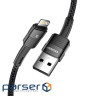 Дата кабель USB 2.0 AM to Lightning 1.0m 2.4A black Essager (EXCL-XC01)