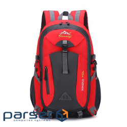 Рюкзак спортивний, Alaska40-R, полієстр, вихід під кабель USB / навушники, 40L, червоний, Q50
