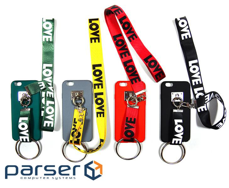 Накладка Love з ремінцями iPhone 6 Plus / 6s Plus (12616)