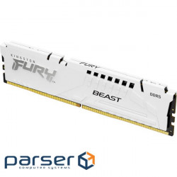 Модуль пам'яті KINGSTON FURY Beast White DDR5 5600MHz 32GB (KF556C40BW-32)