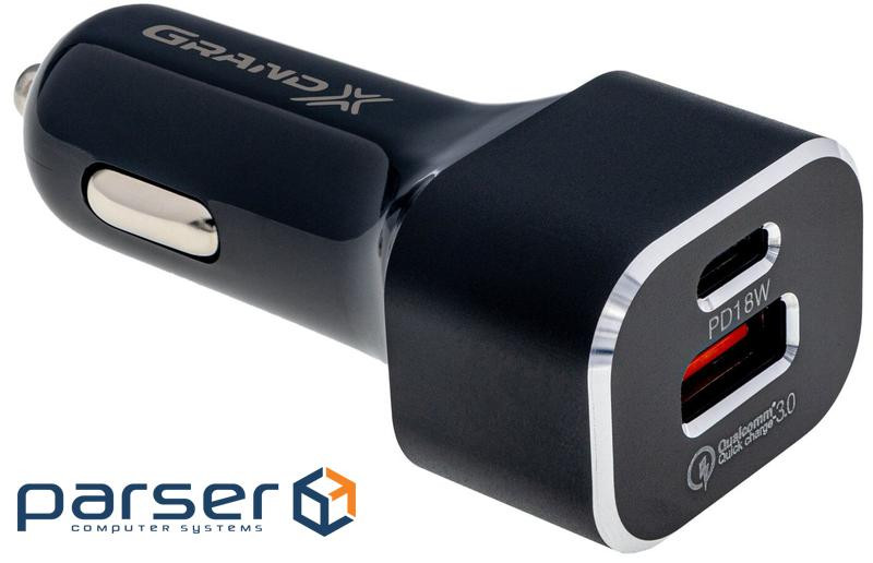 Зарядний пристрій Grand-X CH-29 PD 3.0, Quick Charge qс 3.0, 1 TypeC, 1 USB