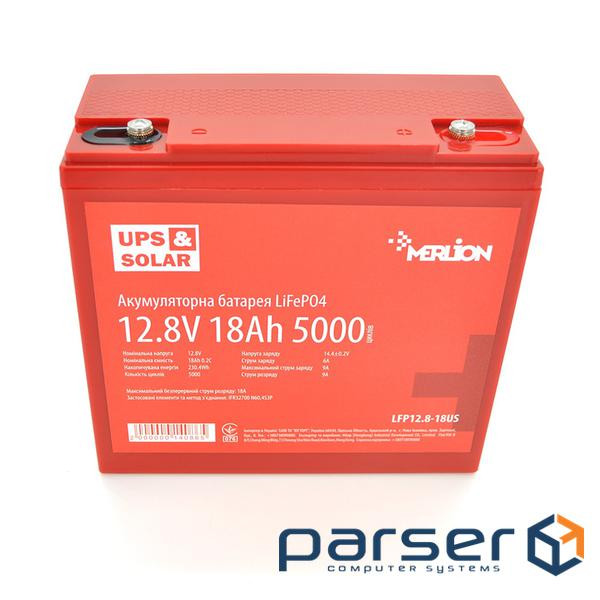Акумуляторна батарея Merlion 12.8V 18AH (LFP12.8-18US/14086) LiFePO4