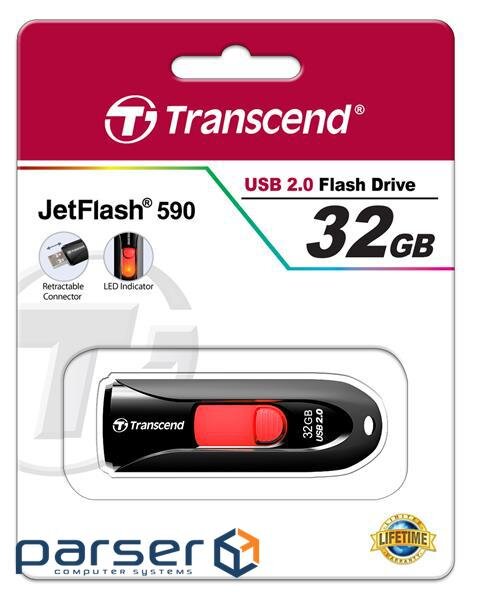 USB накопичувач Transcend JetFlash 590 32GB (TS32GJF590K)