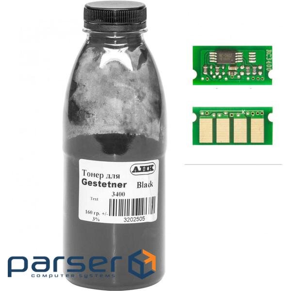 Toner Gestetner SP3400/3410 160г Black +chip TonerLab (3202498)