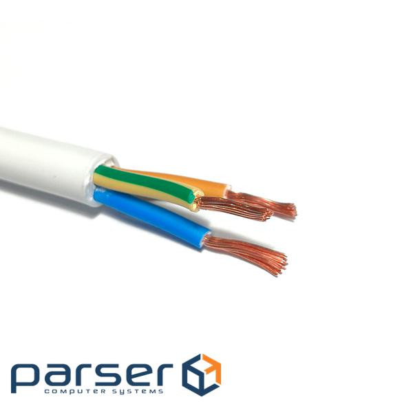 Кабель Одескабель H05VV-F 3G2,5 білий, ціна за метр (5136030пвс) )