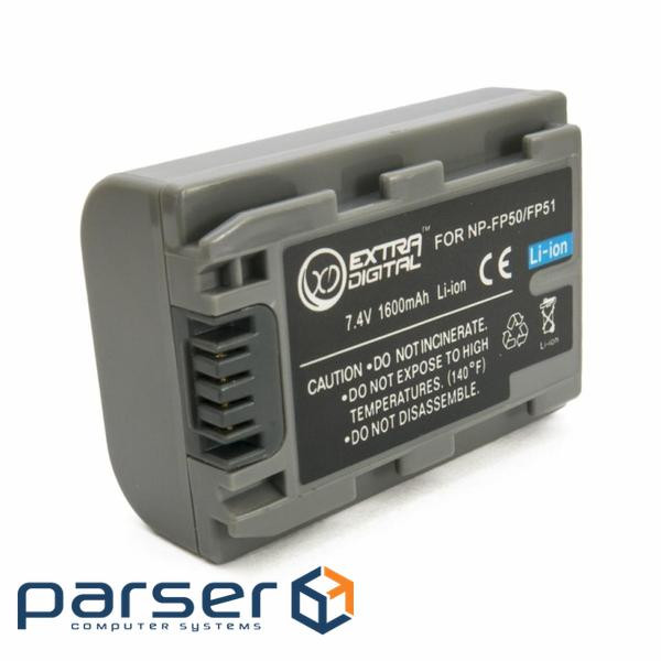 Battery for photo / video Extradigital Sony NP-FP50 (BDS2667)