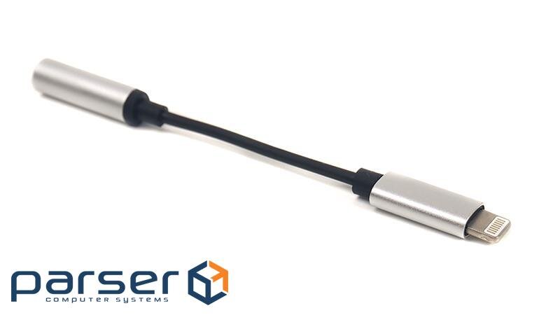 Перехідник Lightning to Jack 3.5 mm, 0.1 m PowerPlant (CA910366)