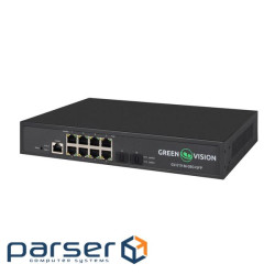 Комутатор мережевий POE GV-019-M-08G+SFP