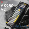 Бездротова механічна клавіатура Ajazz AK980 V2 Maillard Switch Black (AK980-V2-M-BGY)