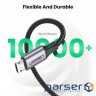 Дата кабель USB 2.0 AM to Micro 5P 2.0m US290 Aluminum Braid Black Ugreen (60148)