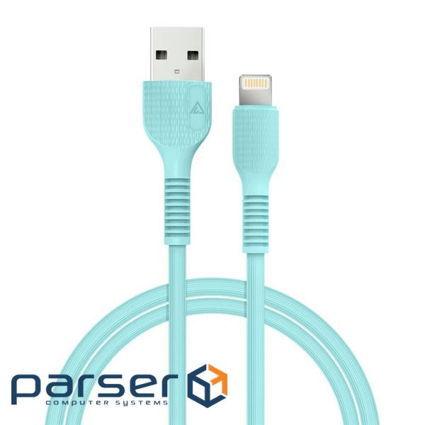 Кабель ACCLAB AL-CBCOLOR-L1MT USB - Lightning (M/M), 1.2 м , Mint (1283126518195)