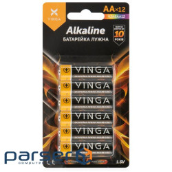 Батарейка AA LR6 Alkaline 12pcs Blister Vinga (VJABAA12)
