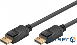Кабель монітора-сигнальний DisplayPort M/M 2.0m,v1.4 8K@60Hz 19pin Cu Gold,чорний (75.06.1697-1) (75.06.1697-1)