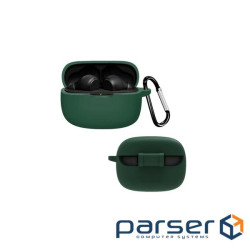 Чохол для навушників BeCover Silicon для JBL Wave Beam TWS Dark Green (710191)