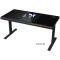 Dual-motor sit/stand adjustable-height gaming desk with built-in PC case, wireless charg (LRG-DE90G)