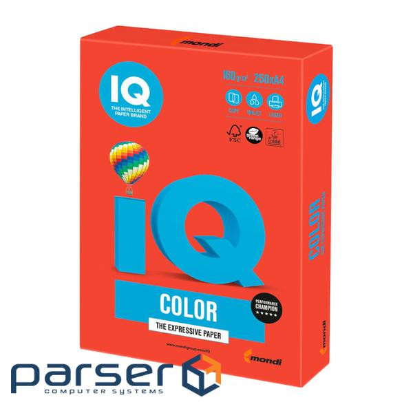 Папір Mondi IQ color А4 intensive, 80g 500sheets, Coral red (CO44/A4/80/IQ)