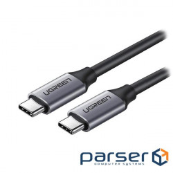 Дата кабель USB-C to USB-C 1.5m 60W US161 3A Alum. (Gray) Ugreen (50751)