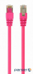 Патч-корд 0.5м Cablexpert UTP, рожевий, 0.5 м, 6 cat. (P (PP6-0.5M / RO)