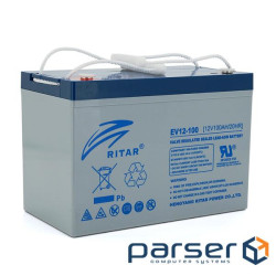Тягова акумуляторна батарея RITAR EV12-100,12V 100Ah, M8 (307 х 169 х 210(215) ), Q1