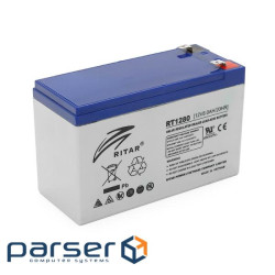 Акумуляторна батарея AGM RITAR RT1280, Gray Case, 12V 8.0Ah ( 151 х 65 х 94 (100) ) Q12 (RT1280 Q12)