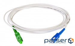 Patchcord optical Optolink FTTH SC/APC-SC/UPC (FTTH SC/APC-SC/UPC, 3mm, 10m (G.657A), LSZH, white)