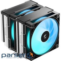 Кулер процессорный DeepCool AG620 G2 ARGB (R-AG620-BKAMMG2-G), Intel: 1851/1700, AMD: AM5/AM4, 129х1
