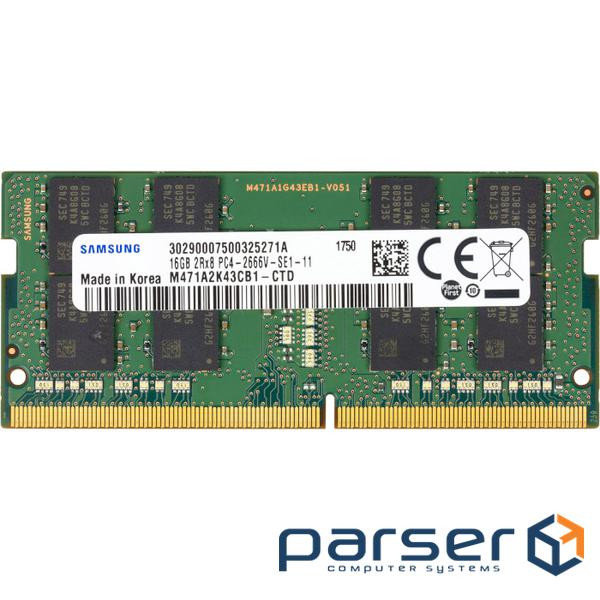 Memory module SAMSUNG SO-DIMM DDR4 2666MHz 16GB (M471A2K43CB1-CTD)