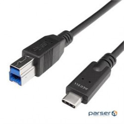 Accell Cable U194B-103B-2 USB-B to USB-C 3.0 cable 3.3ft/1m black Retail