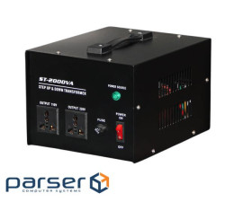 Перетворювач напруги трансформаторний універсальний ST-2000VA Input 220 V / Output 110V, Input 220 V