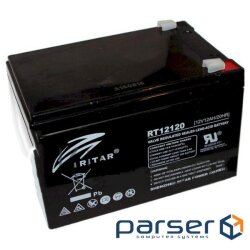 Accumulator battery RITAR RT12120B Black (12В, 12Ач)