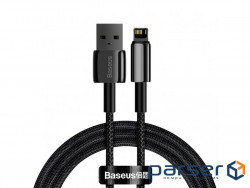 Кабель Baseus Tungsten Gold USB 2.0 to Lightning 2.4A 1M Чорний (CALWJ-01) (CALWJ-01 1м )