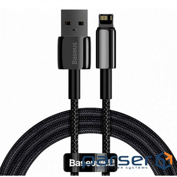 Кабель Baseus Tungsten Gold USB 2.0 to Lightning 2.4A 1M Чорний (CALWJ-01) (CALWJ-01 1м )