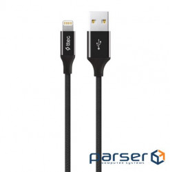 Cable Ttec (2DK16S) USB - Lightning, AlumiCable, 1.2m , Black