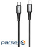 Кабель Proove WireX Type-C to Type-C 60W (1m) black (CCWX60002201)