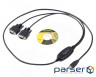 Перехідник USB 2.0 to 2х COM (9+25pin) 1.4m Viewcon (VE591)