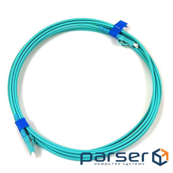 Патчкорд LC/UPC-LC/UPC MM (G50-OM3) 10м Duplex, Slim (2 mm) (UPC-10LCLC(MM)D(ON)S)