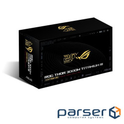Блок питания Asus ROG Thor 3000W Titanium III Edition 20 (ROG Equalizer) (90YE00VA-B0NA00)