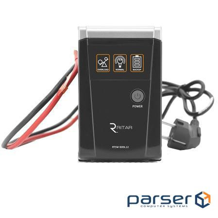 Джерело безперебійного живлення RITAR RTSW-600 LED 360 Вт 12В з правильною синусоїдою 