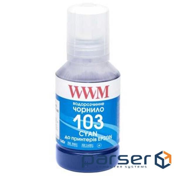 Чорнило WWM EPSON L3100/3110/3150 140г Cyan (E103C)