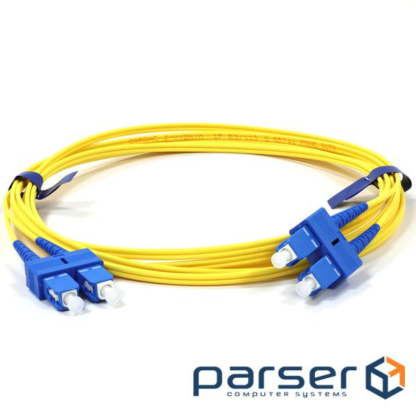 Патчкорд SC/UPC-SC/UPC SM 10м Duplex Slim (UPC-10SCSC(SM)D(ON)S)