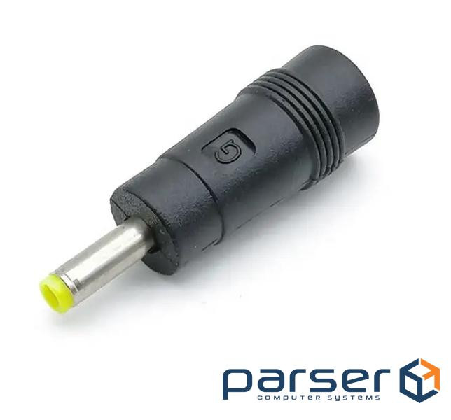 Перехідник живлення Jack DC M/F,4.0x1.7mm до 5.5x2.1mm адаптер,чорний (62.09.8458-1) (62.09.8458-1)