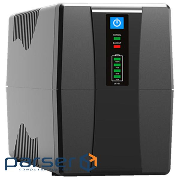 ДБЖ FrimeCom VP-1200, Line Int., AVR, 3 x евро, LED, металл