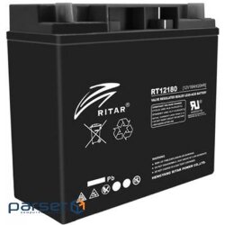 Батарея до ДБЖ Ritar AGM RT12180B, 12V-18Ah, Black