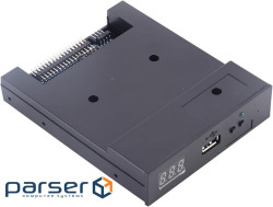 Перехідник обладнання FDD привід-USB2.0 A,емулятор Floppy дисководу на USB,чорний (62.09.8456-1) (62.09.8456-1)