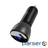 Автозаряджання 2xUSB 63W (USB-C + USB-A) B6 with digital display Acefast (6974316280972)