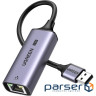 Перехідник USB 3.0 Type-A --> Ethernet RJ45 2.5Gb CM648 Ugreen чорний (25051)