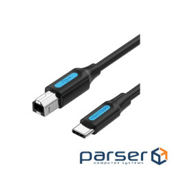 Кабель Vention USB Type-C - USB Type-B, 1.5 m, Black (CADBG) (CQUBG)